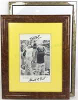 (2pc) Framed Autographed Photos, Clark Gable