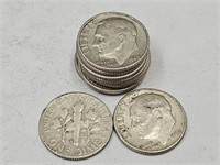 10- 1963 D Roosevelt Silver Dimes