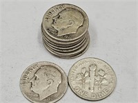 10- 1946 S Roosevelt Silver Dimes