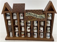 Thimble Ville Display & Thimble Collection