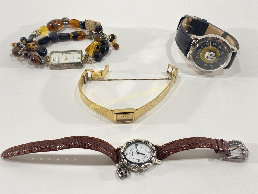 (4) Wrist Watches: Felix the Cat, Beaded & More