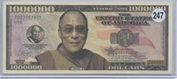 Dalai Lama Legends Series One Million Dollar Note