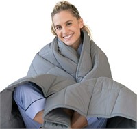 Weighted Blanket, 25lbs, Grey, 60" x 80"