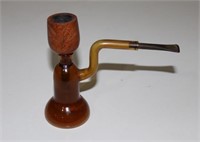 AMBER GLASS WATER PIPE