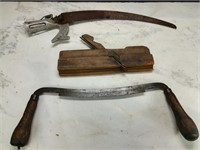 Antique Hand Tools Saws, Wood Plane