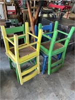 (4) wooden Children’s Chairs