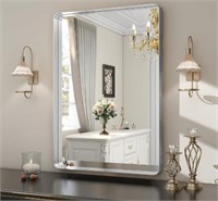 $190.41.  Silver Bathroom Mirror. Sealed!