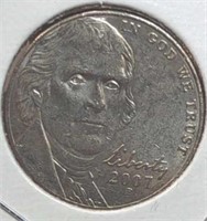 2007 P. Jefferson nickel