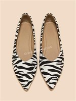 Zebra Ballet Flats Size 41