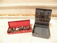 DRILL BITS AND MISC CRAFSTMAN SOCKETS