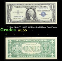 **Star Note** 1957B $1 Blue Seal Silver Certificat