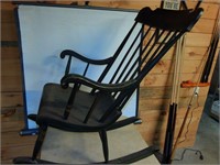 Hand Painted/Stenciled Spindle Rocker