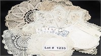 CLOTH AND CROCHETED DOILIES