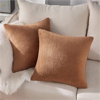 2-PACK COSYCO SHERPA THROW PILLOW COVERS