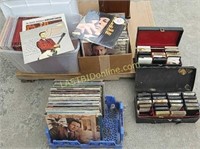 Vintage Vinyl Records & 8 Track Tapes