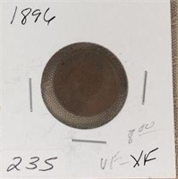 1896  Indian Head Cent
