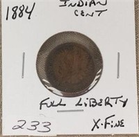 1884  Indian Head Cent