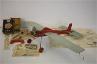 GUILLOWS PLANE WITH VECO ENGINE - 23"LONG