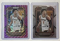 Two 2023-24 Prizm Draft Picks #65 Cade Cunningham!