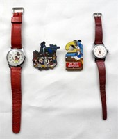 (2) MICKEY MOUSE WATCHES (2) DISNEY