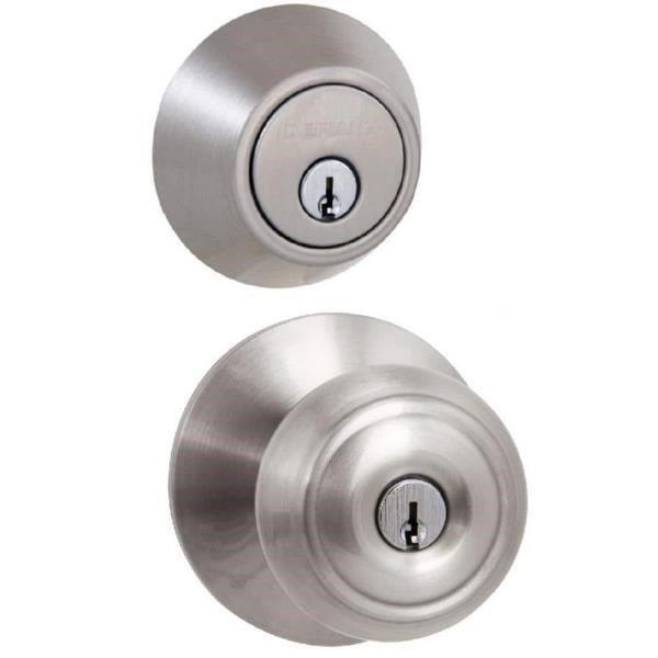 Hartford Satin Nickel Combo Pack with Single Cylin