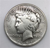 1921-P Peace Dollar Scarce Simi Key Date