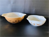 Vtg 70's Pyrex Early American Nesters