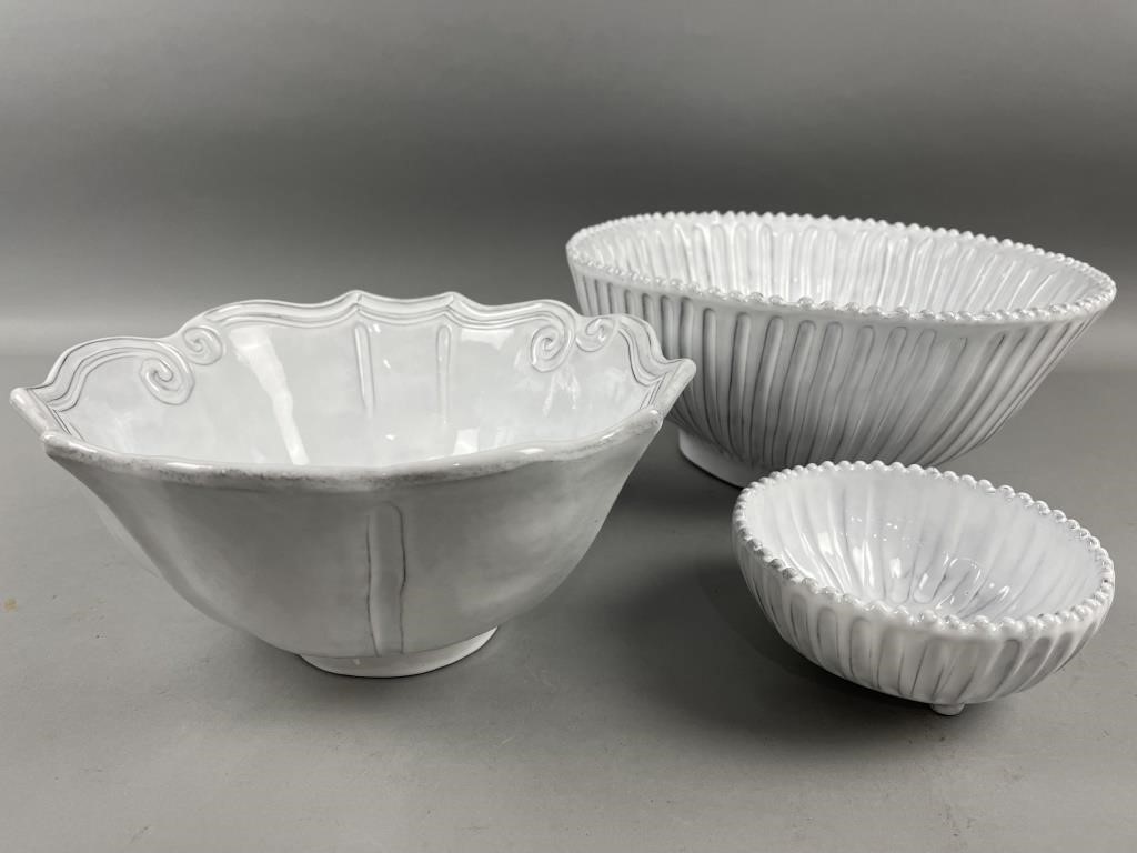Set of 3 Bowls Vietri Pottery