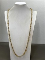 NEW BRAZILLIAN CITRINE/THAI BLACK SPINEL NECKLACE