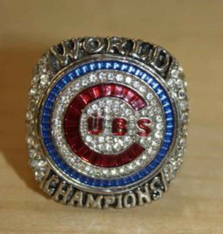 WORLD CHAMPIONS "CUBS" RING REPO. BRYANT ON SIDE