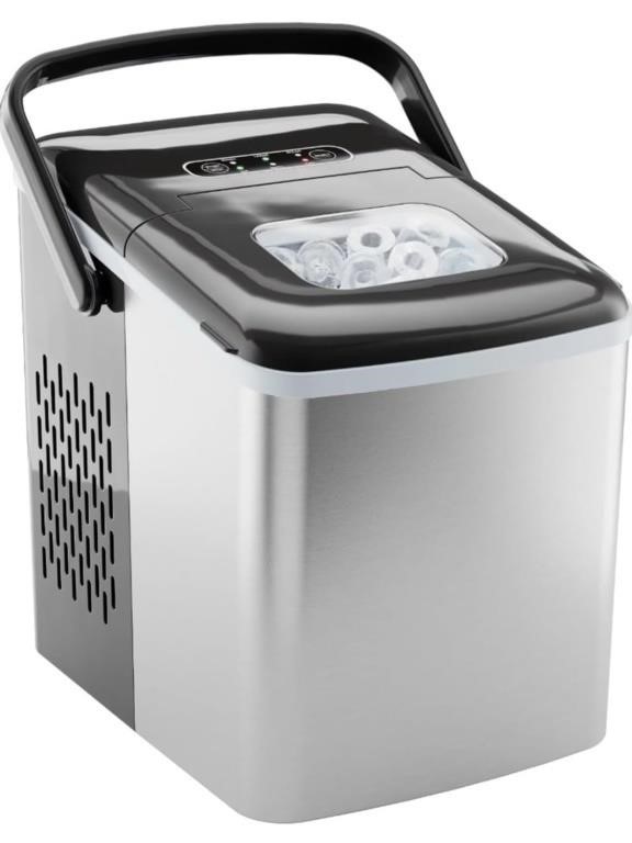 Ice Maker Dual-Size Ice Machine 6 Mins Per Batch