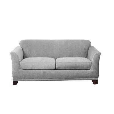 $76  Stretch Modern Loveseat Slipcover - Sure Fit