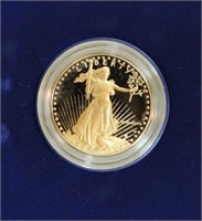 1986 $50 gold Liberty, 1oz proof