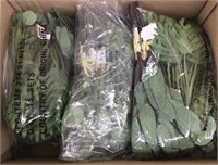 12 Bags of Faux Decorative Greenery