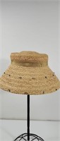 Vintage Belmar Sun Hat With Rhinestones