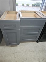 Two Grey  Cabinets 15" X 24" X 35" 2nd Cabinet: