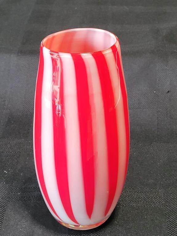 Hand-Blown Art Glass Vase