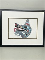 framed West Coast native art - Joe Wilson