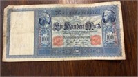 1910 Deutsche BankNote Marks Berlin 100