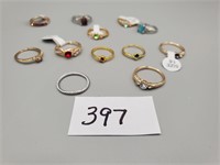 Assorted Rings. New / Lot of 12