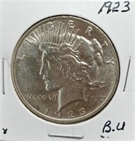 S: 1923 BU MORGAN DOLLAR