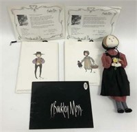 P Buckley Moss Doll And Prints Lot