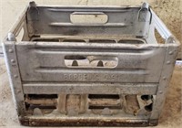 Vintage Borden's Metal Milk Crate