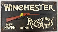 Cast "WINCHESTER REPEATING ARMS" Door Plaque