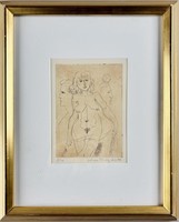 James H. Anthony "Trois" Signed Etching