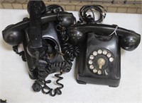 Vintage Telephones (one with rotary dial other