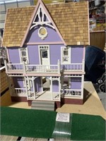 Purple Doll House w/Grass Carpet