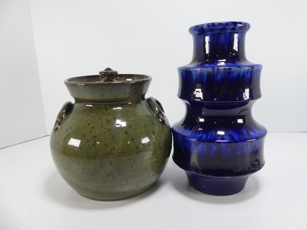 TWO ART POTTERY VESSELS