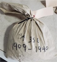 Bag w/ 5,000 Wheat Cents 1909-1940