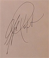 George Raft signature slip